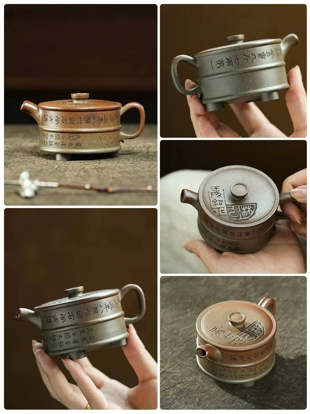 Yihuchun High-End Yixing Purple Clay Teapot, Mastercrafted Pure Hand-Made Tea Pot, Original Mineral Clay, Wood-Fired