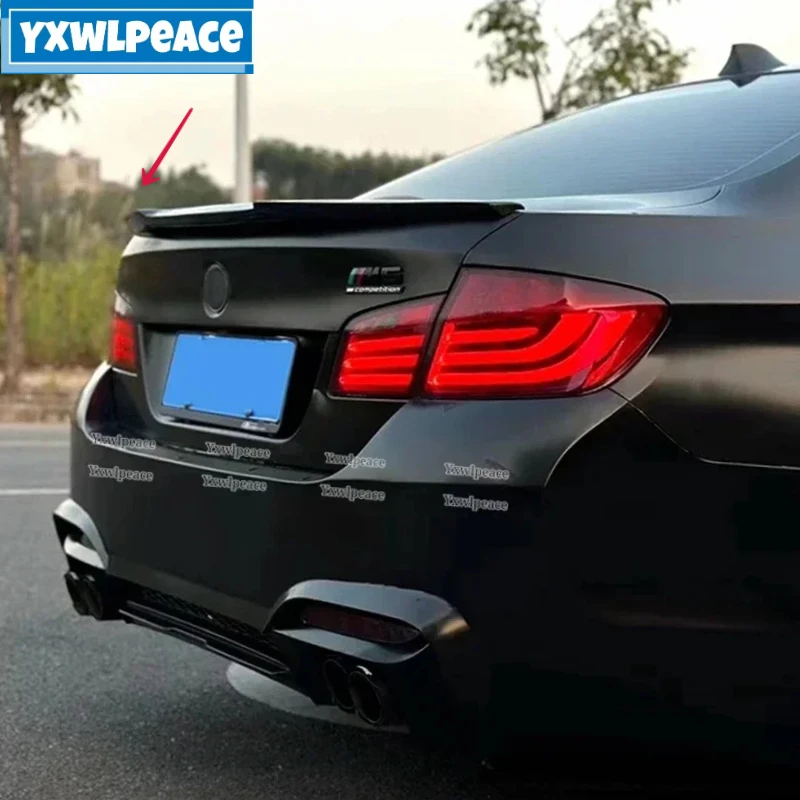 

M4 Style Carbon Fiber/ABS Glossy Black Rear Trunk Lip Spoiler Wing For BMW F10 5 series 520i 525i 528i 535i 550i 2010-2017