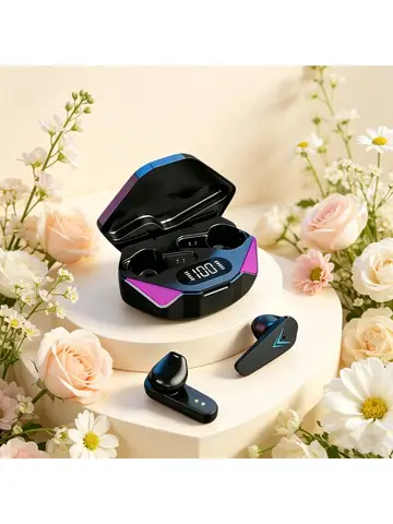 TWS Gaming Earbuds Wireless Bluetooth Earphones With Mic Bass Audio Sound Positioning 9D Stereo Music HiFi Headset For phones