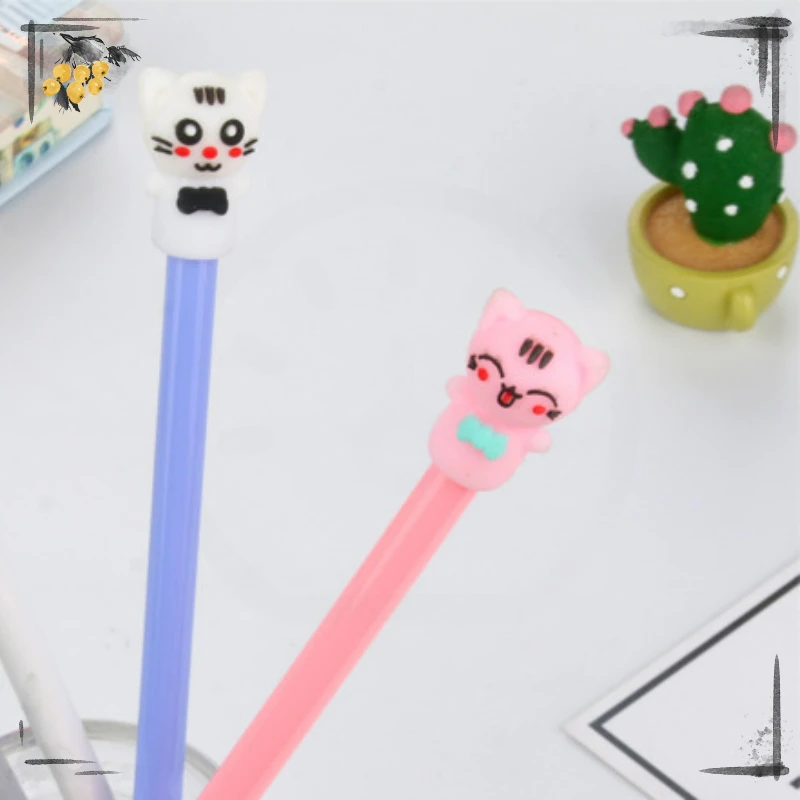 24 шт., перьевая ручка в виде кошки