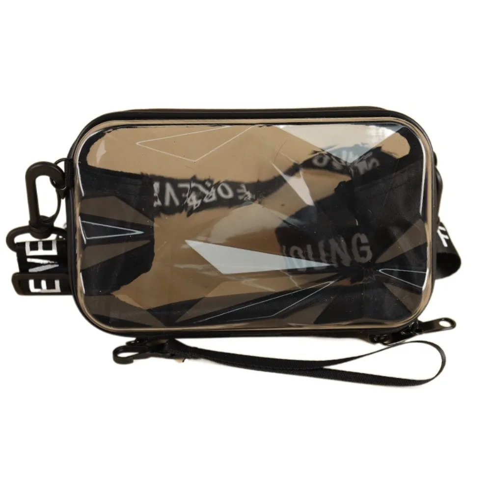 

7 Inch Suitcase Shape Women's Bag Korean Style Mini Hard-shell Makeup Bag Zipper Lightweight Solid Color Handbag Travel