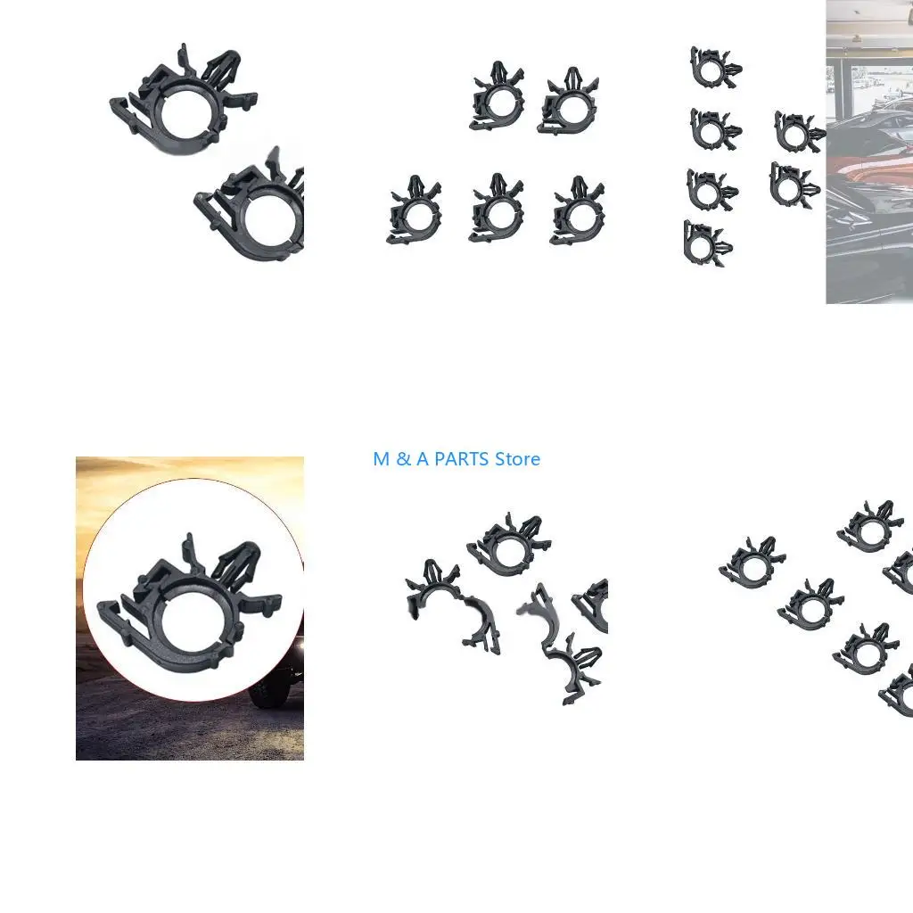 U1JF Automotive Car Wire Harness Routing Clip Assortment Universal Loom Routing Retainer Clips Cable Pipe Tie Wrap Clamp