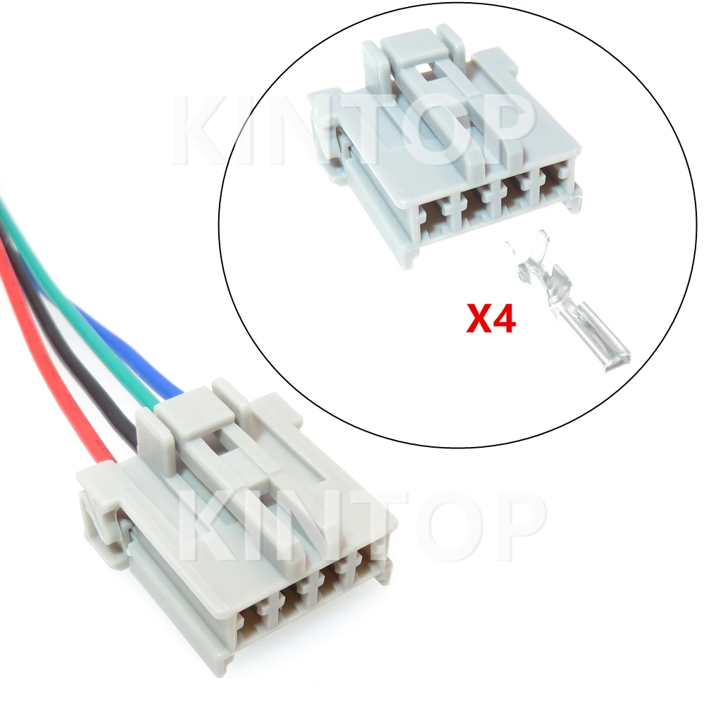 1 Set 4 Pins 6098-0243 Automotive Cable Socket AC Assembly Car Replacement Connector Parts Auto Oxygen Sensor Unsealed Plug