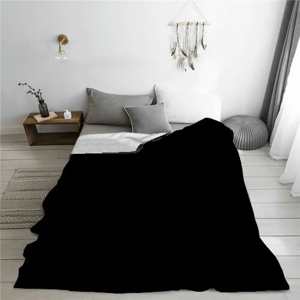 المناظر الطبيعية للجبال الثلجية مع بطانية رمي شجرة الشجر البرتقالية النابضة بالحياة - بطانية صوف ناعمة مريحة، مثالية لديكور الشتاء، Insp