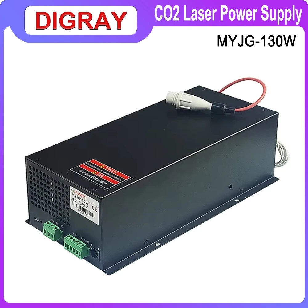 DIGRAY 130W Co2 Laser Power Supply MYJG-150W for 130W 150W Laser Cutting and Engraving Machine