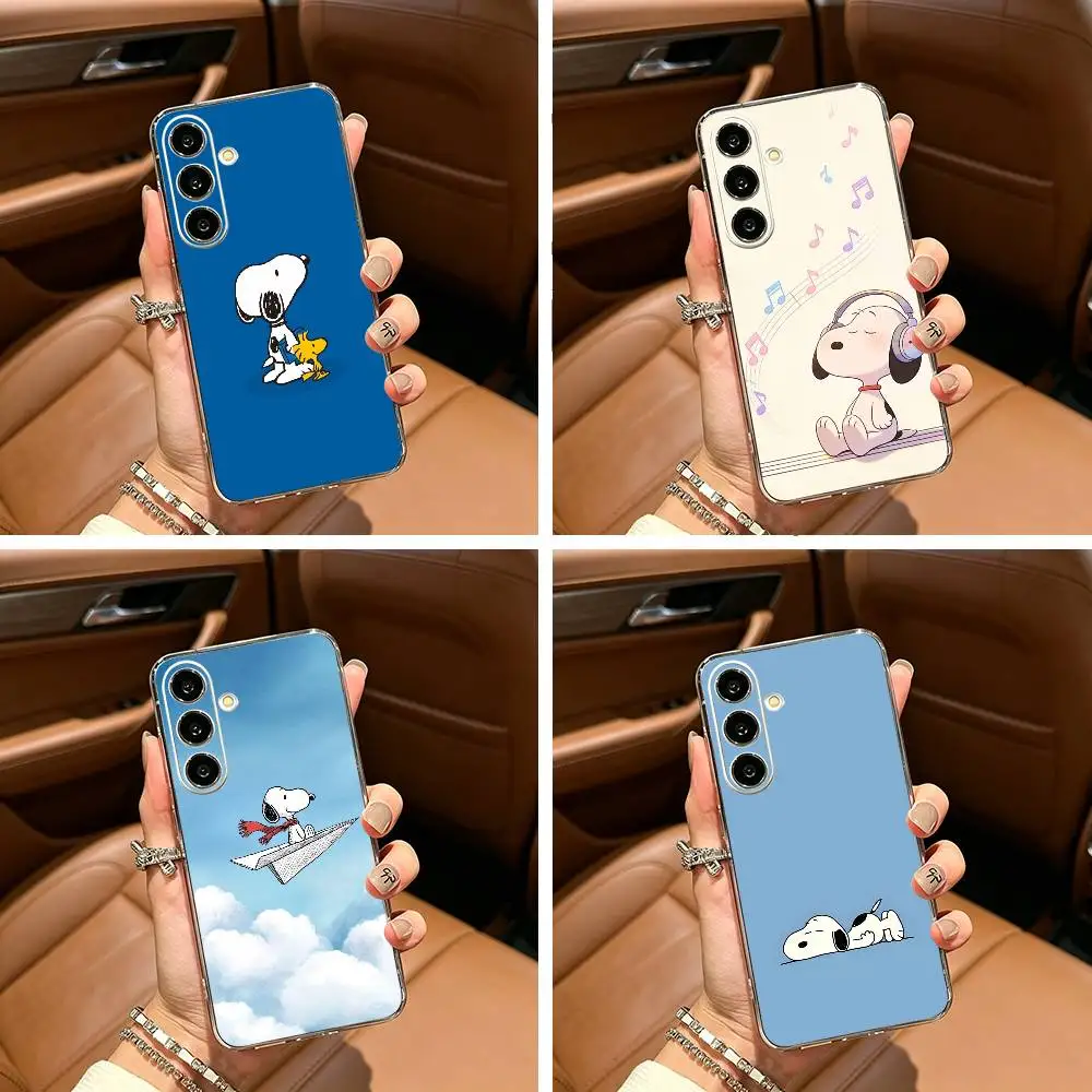 Classic Comics-S-Snoopy Clear Phone Case for Samsung Galaxy A71, A70, A52, A51, A40, A30