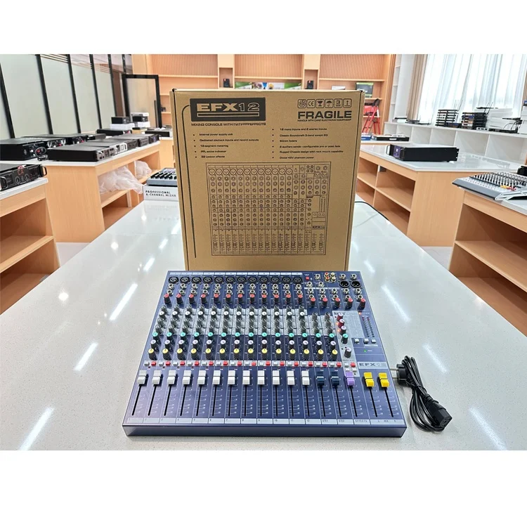 EFX12 Sound Record Mixer 12 Channels Analog Audio Mixer