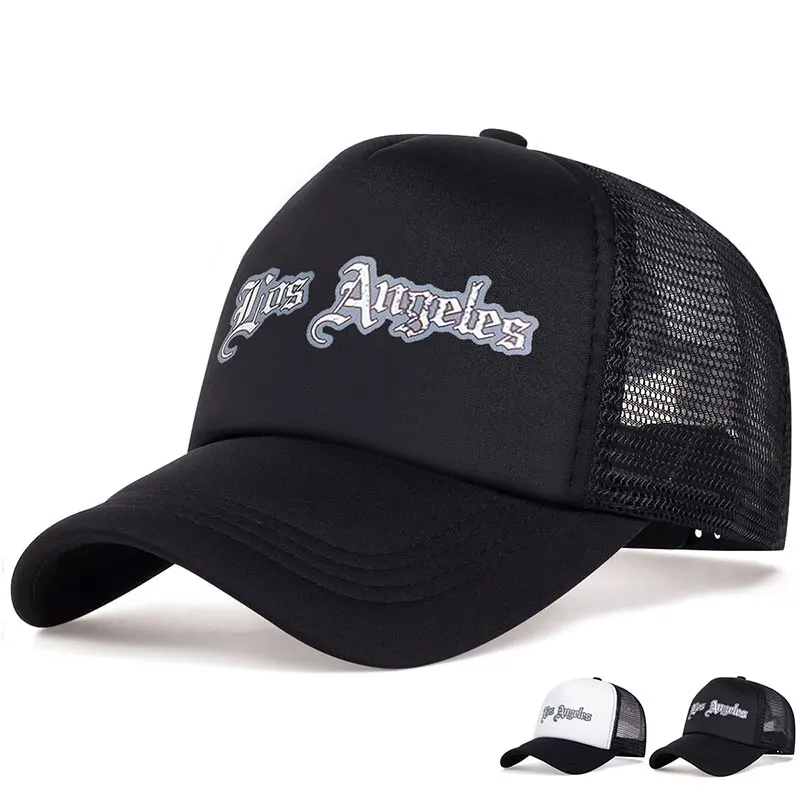 

Unisex Los Angeles Letter Printed Baseball Net Caps Spring Summer Outdoor Adjustable Casual Hats Sunscreen Hat Sports Cap