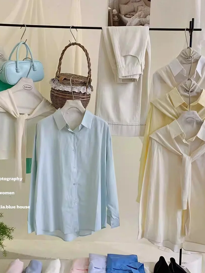 

Early Spring Fashionable Loose Casual Long Sleeve Shirt Women's Korean Design Sense Button-Up Sun Protection Clothing