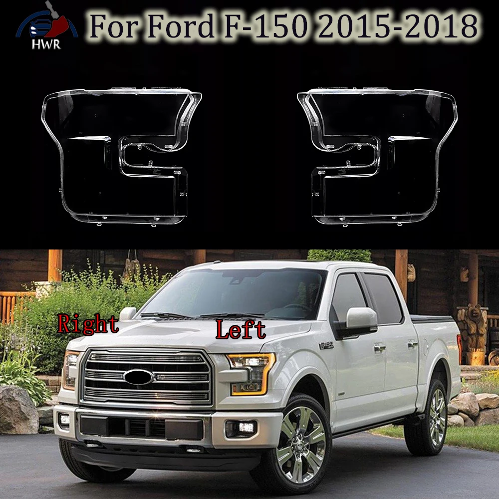 

Headlamp Transparent Lampshade Headlight Lampshell Plexiglass Replace Original Lens Cover For Ford F-150 2015 2016 2017 2018