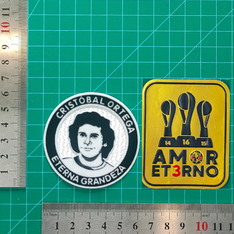 2025 고품질 CA A24 패치 축구 패치 AMOR ET3RNO 14 15 16 TRICAMPEON 축구 패치 (접착식)