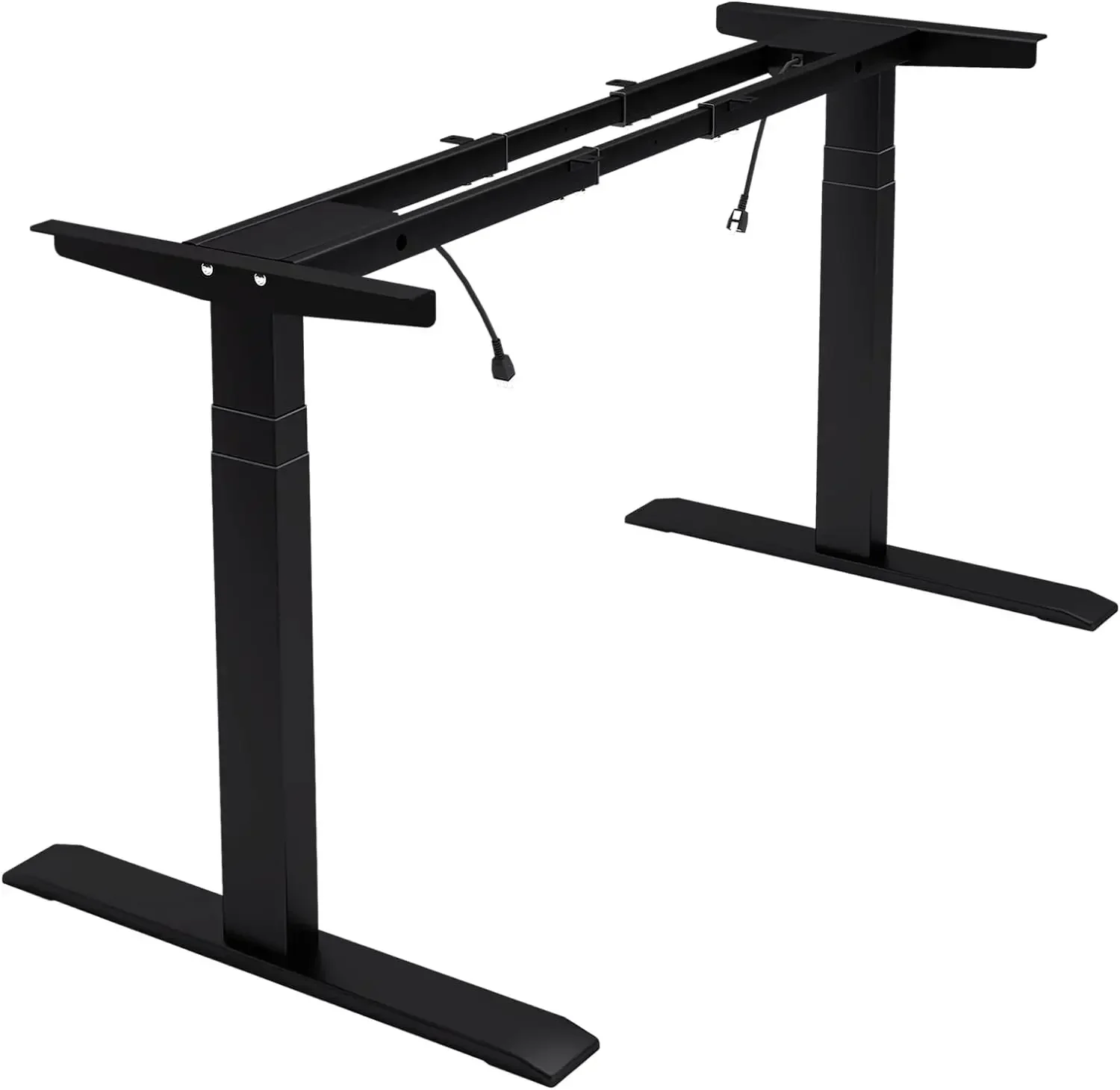 NEW.Motor 3 Stage Electric Adjustable Standing Desk Frame Heavy Duty 300lb Load Capacity for Home Office