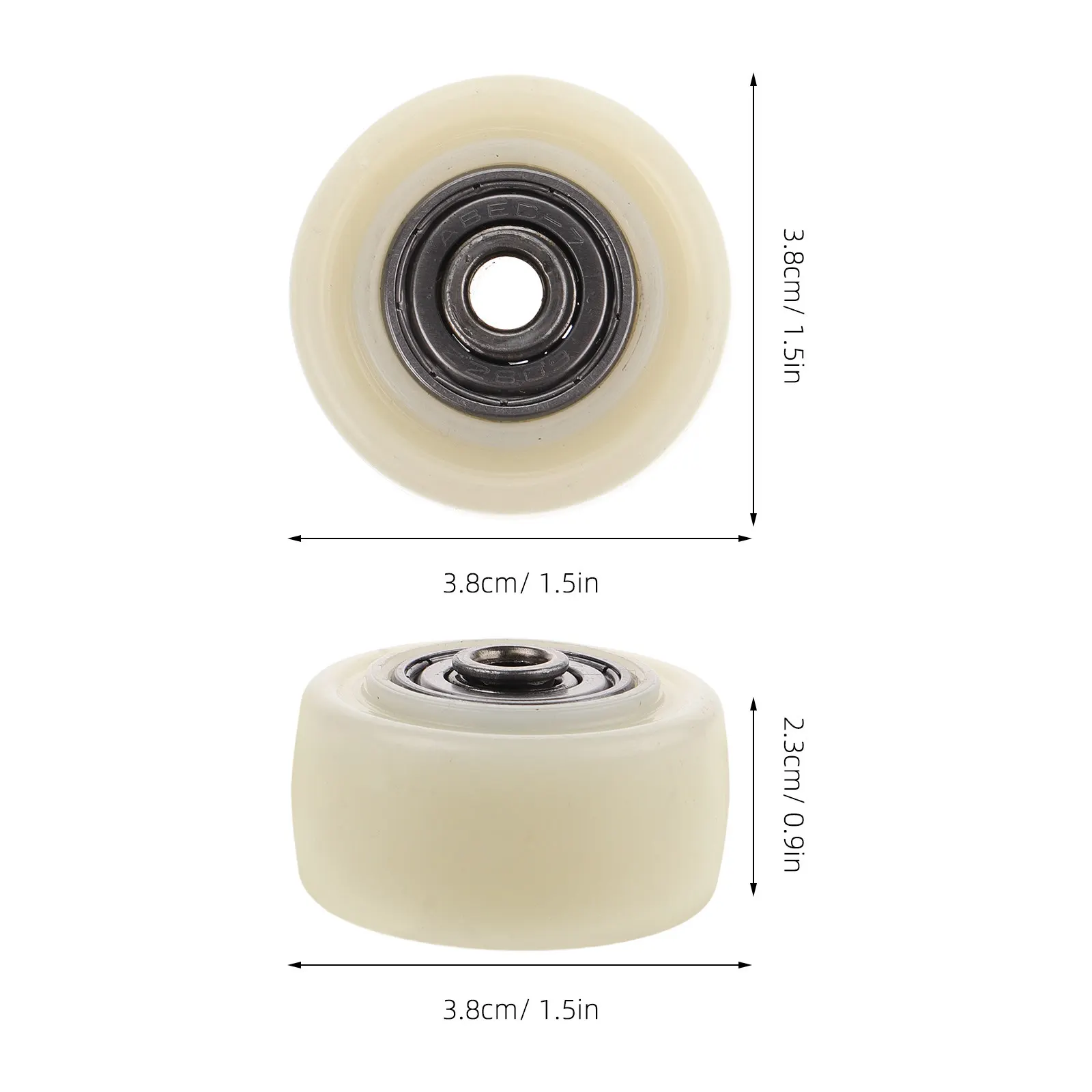 Heavy Duty Plate Caster Wheels 4 Pack Quiet Nylon Swivel Locking Casters with Screws for Warehouse Carts