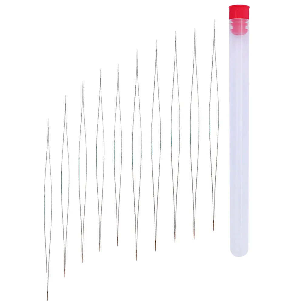 

1 set 1 Set Of Stainless Steel Beading Needles Sewing Tool Set Durable Manual Beads Needles For Crafts Jewelry Making Embroidery