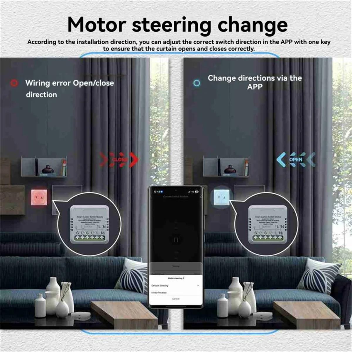 Tuya Zigbee Smart Curtain Switch Module Roller Blinds Motor Switch APP Remote Control Work with / Home