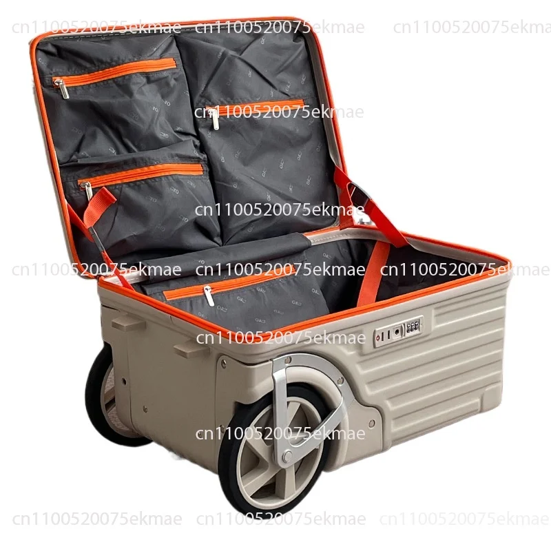 2025 New 24-inch Side Open Suitcase With Oversized Wheels