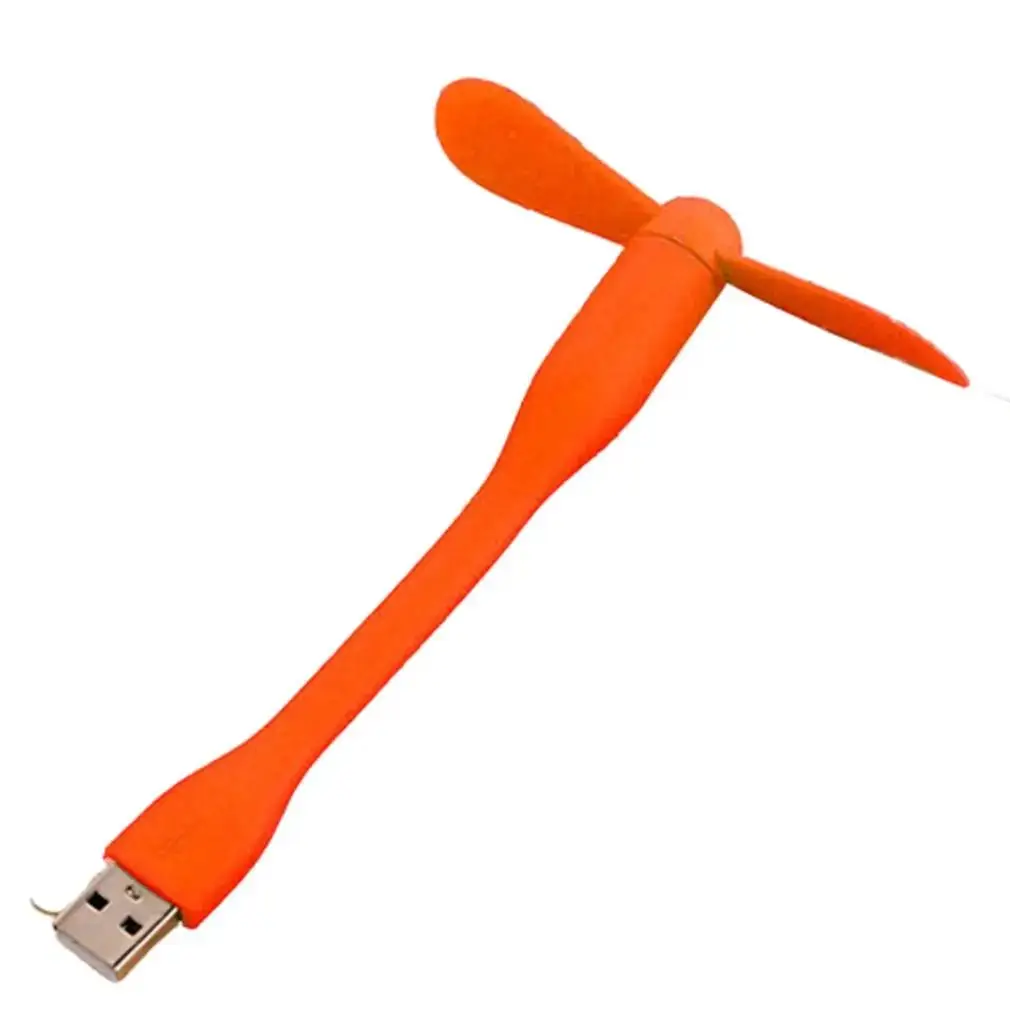 Portable Hand Fan Mini USB Fan Flexible Bendable for Power Bank Laptop Charger Computer Summer Gadget