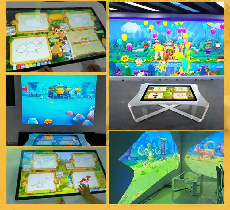 Parco divertimenti Proiezione interattiva Proiettore Tavolo Piscina di sabbia Gioco Proiettore interattivo per bambini