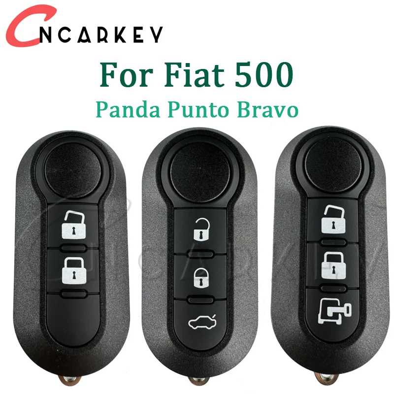 For Fiat 500 Punto Bravo Panda Stilo Ducato for Peugeot Boxer SIP22 Car Flip Folding Key Replacement Shell Case Car Remote Key