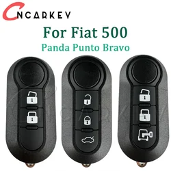 For Fiat 500 Punto Bravo Panda Stilo Ducato for Peugeot Boxer SIP22 Car Flip Folding Key Replacement Shell Case Car Remote Key