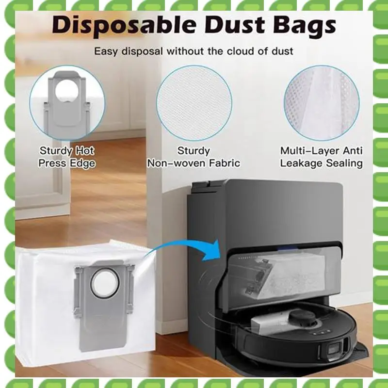 

A04V 30PCS Brush Mop Cloth Dust Bag Filter Kit For Roborock S8 Maxv Ultra Vacuum Cleaner Accessories Replacement Parts