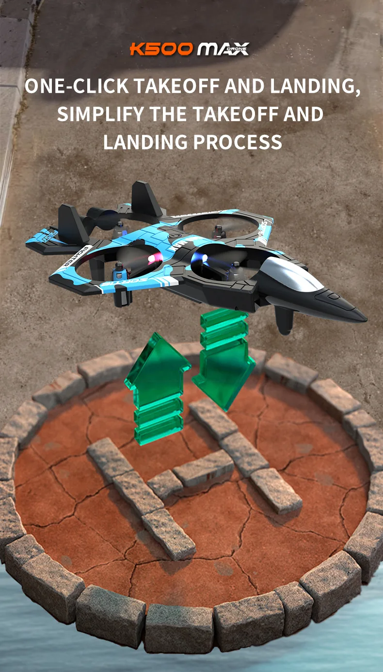 Roll- und leuchtende Quadrocopter mit Luftstunt und schwebendem Höhenhalt – ferngesteuerter Luftmodus – Detail 10