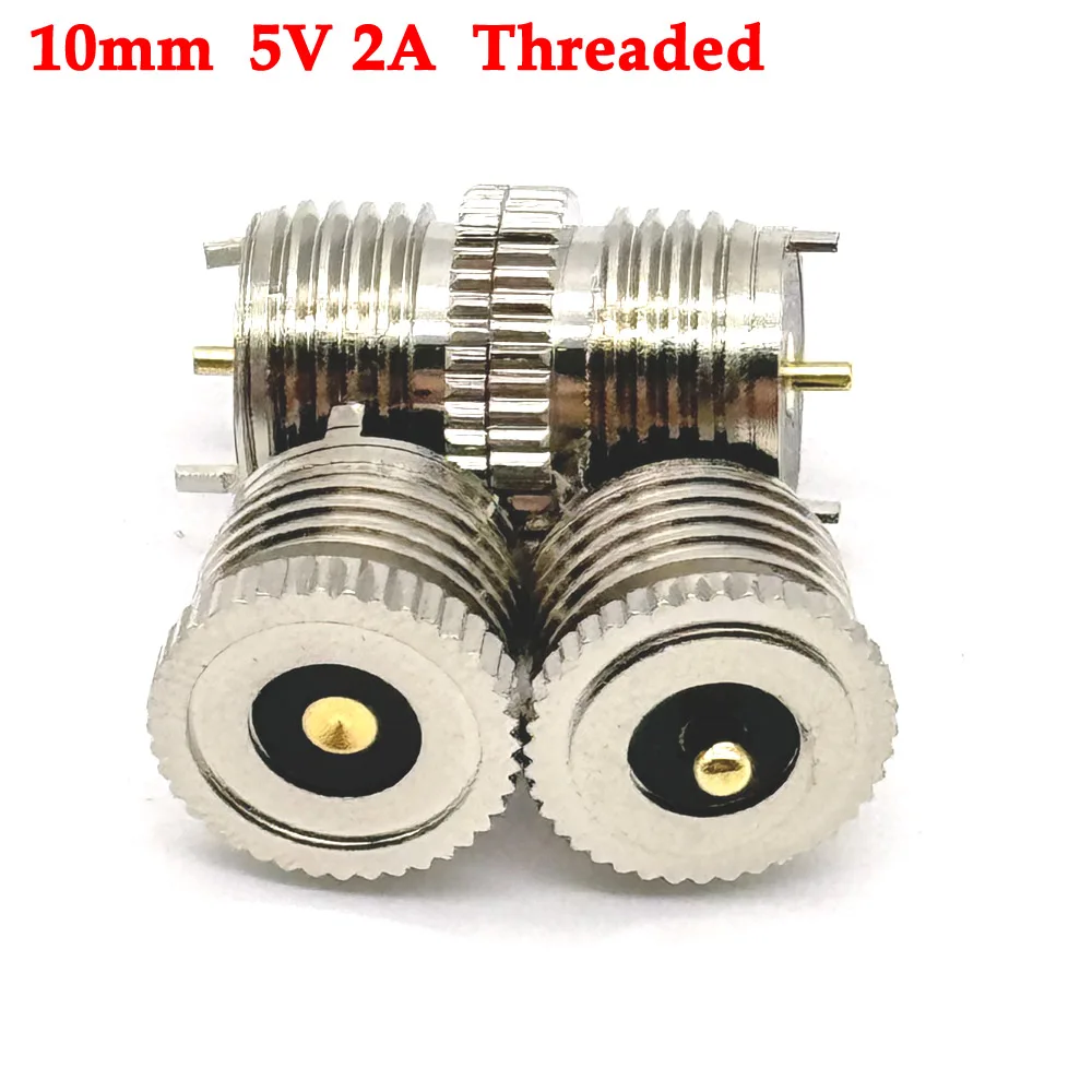 

2A DC Magnetic Pogo Pin Connector 2Pin Pogopin Male Female spacing 5V 10mm Spring Loaded DC Waterproof Power Socket