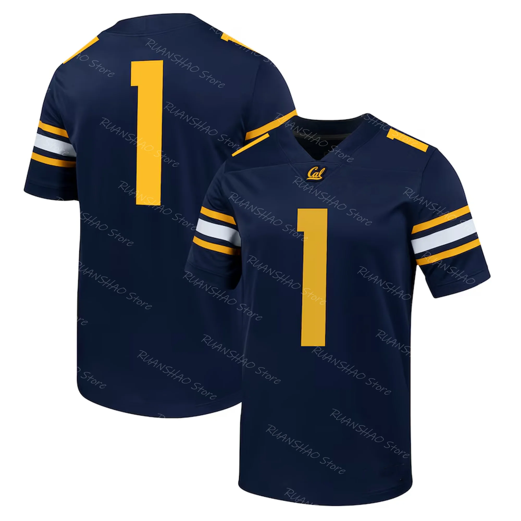 2024 Autumn New Arrive Style acc Sport T-Shirt Men Women #1 Navy Cal Bears Untouchable Football jersey Fan Edition Cool Top Tee