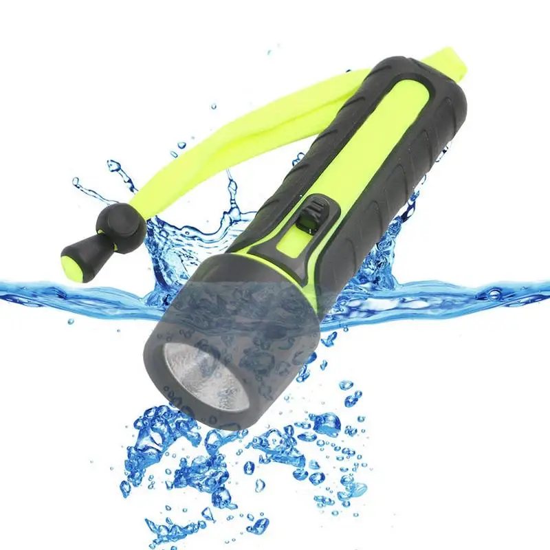 Diving Flashlight Snorkeling Diving Torch Waterproof Diving Flashlight Waterproof Night Dive Torch Portable Long Range Diving