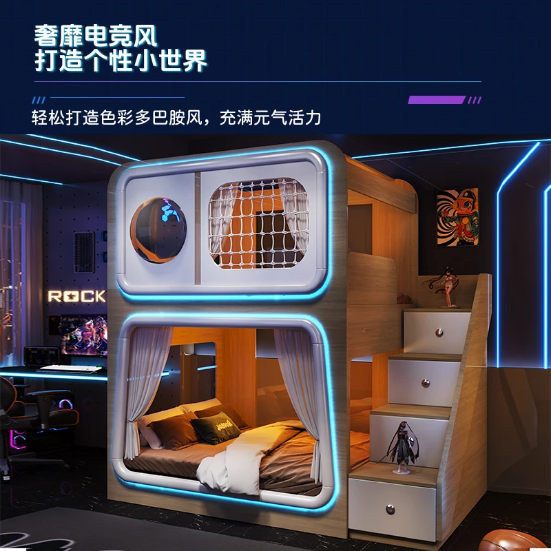 Sali e fuori dal letto nella capsula