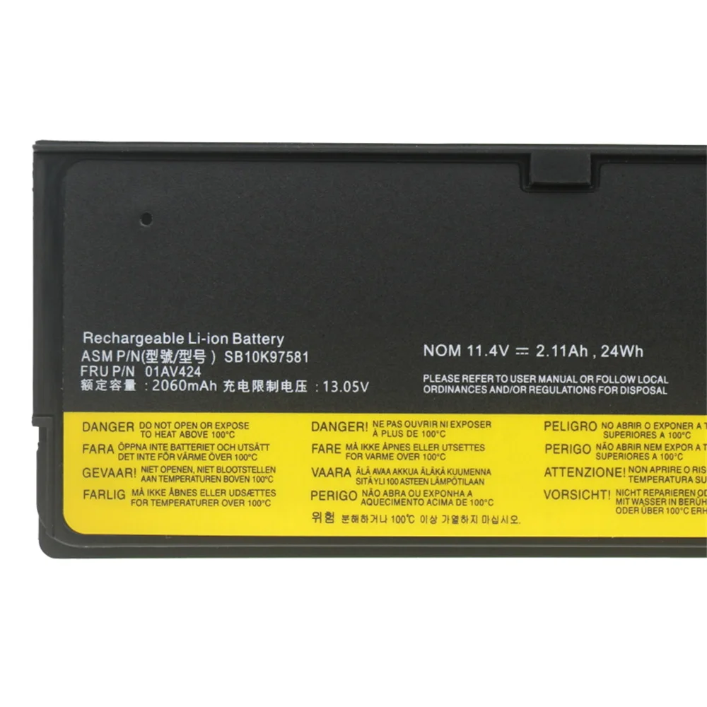 New Battery  SB10K97581 01AV424 01AV422 11.4V 24Wh For Lenovo Thinkpad T470 T570 T480 T580 P51S P52S TP25 A275 Series 61