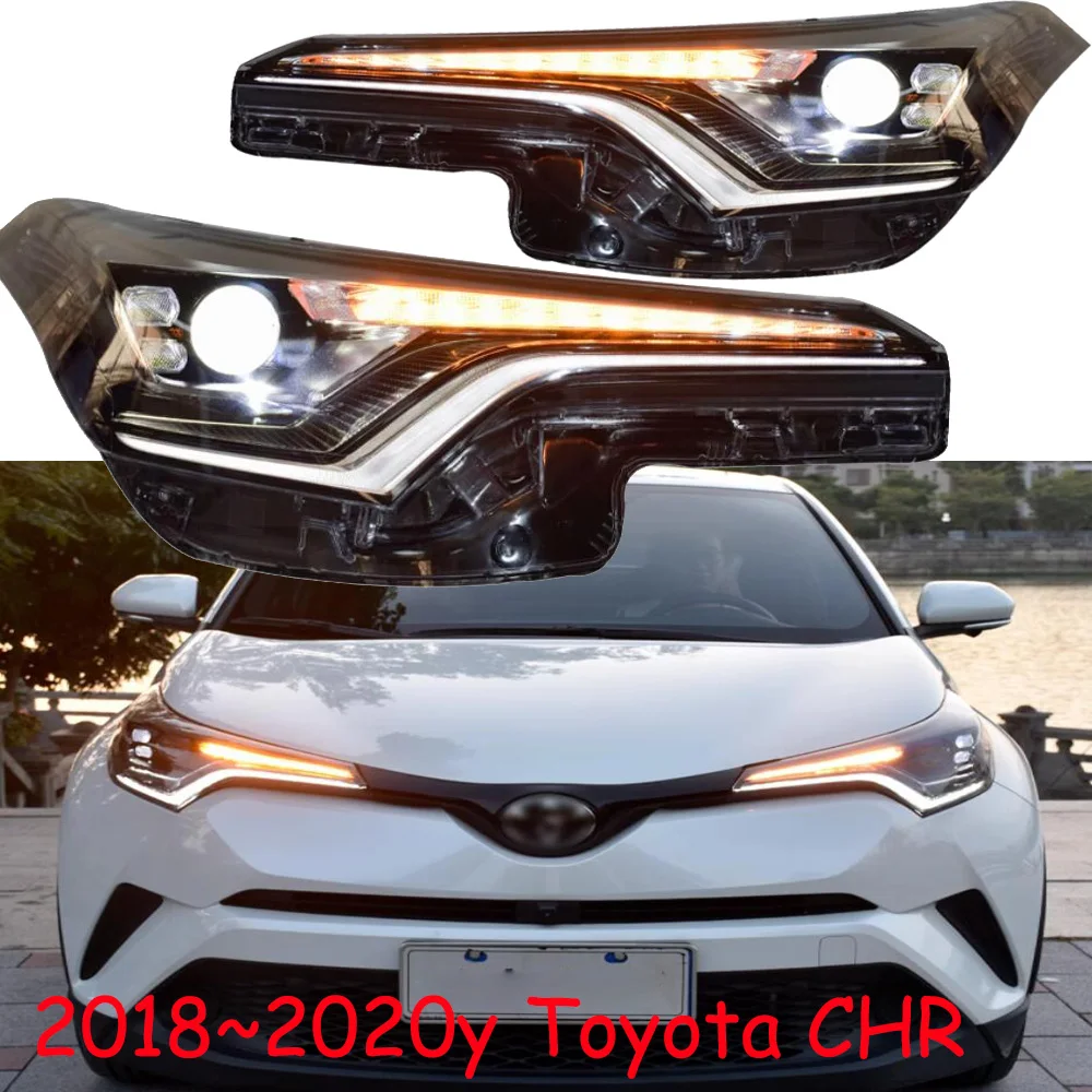 

Автомобильный передний фонарь для Toyota CHR, фара CH-R LED 2018 ~ 2020y, автомобильные аксессуары DRL, противотуманные фары для Toyota chr