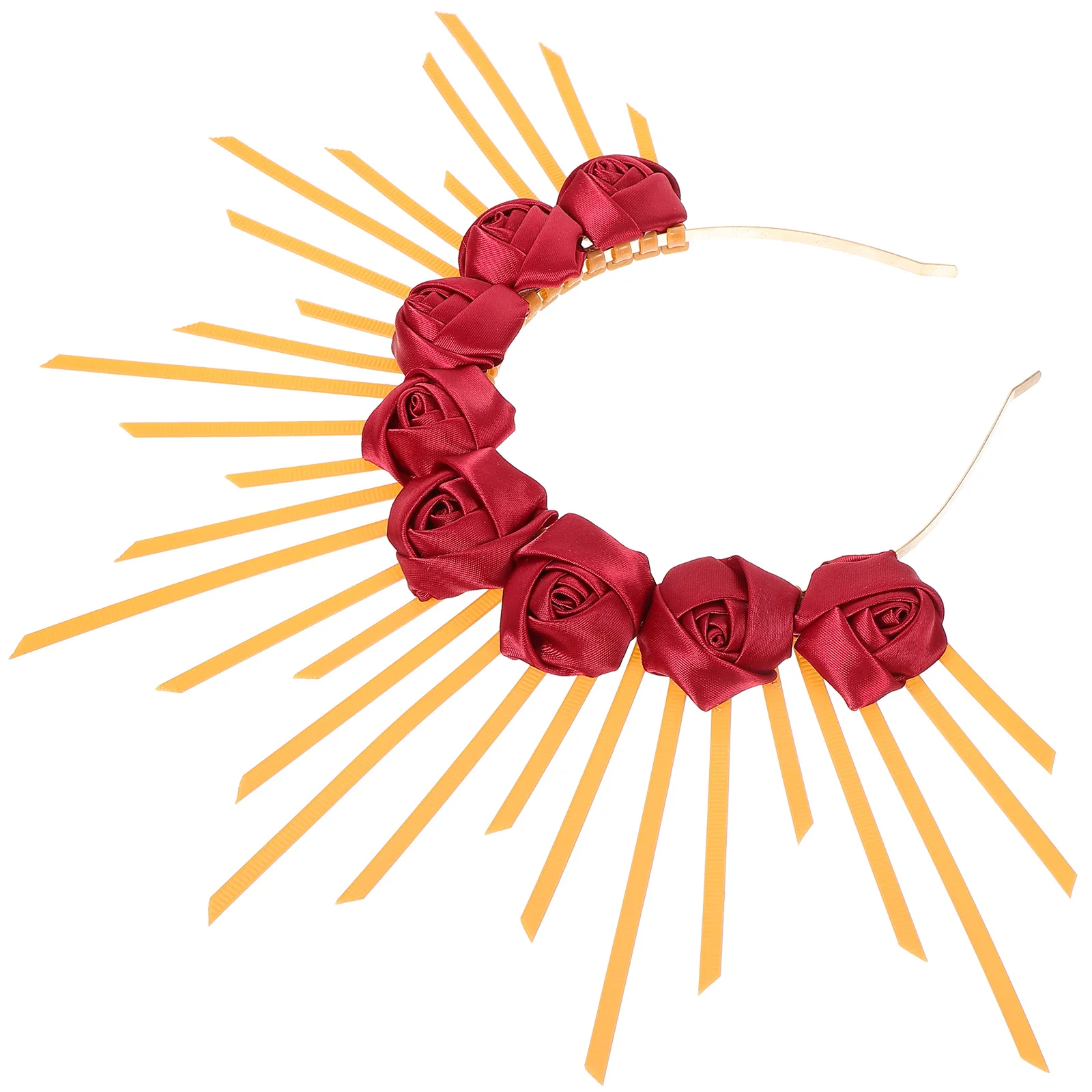 Flower Crown Women Goddess Sunburst Spiked Crown Sunburst Headpiece For Halloween Cosplay Party Hair Accessory