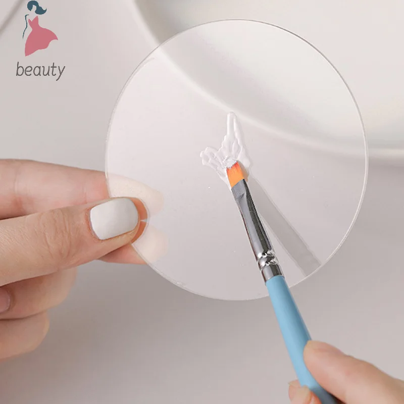 다기능 디스플레이 보드 도구 네일 아트 아크릴 투명 표시 선반 설정 원형 불규칙한 아크릴 컬러 팔레트