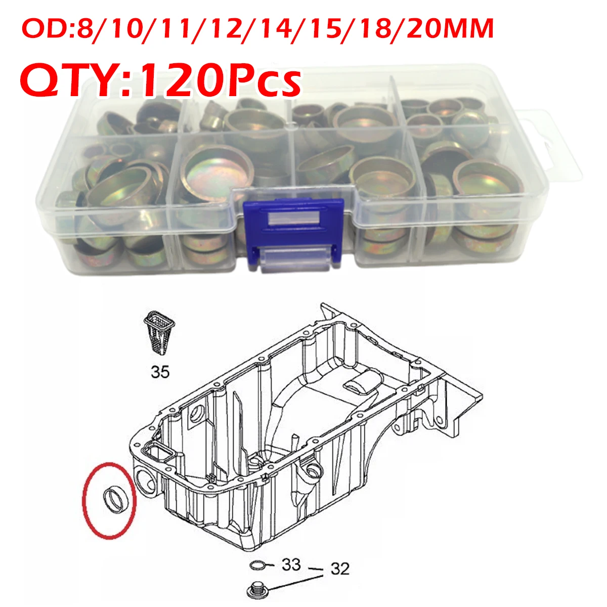 

Engine Core Plug set Expansion Welch Block Freeze Cap Cylinder Head Frost Cover Zinc Plated Cup For Citroen Peugeot Renault Seat