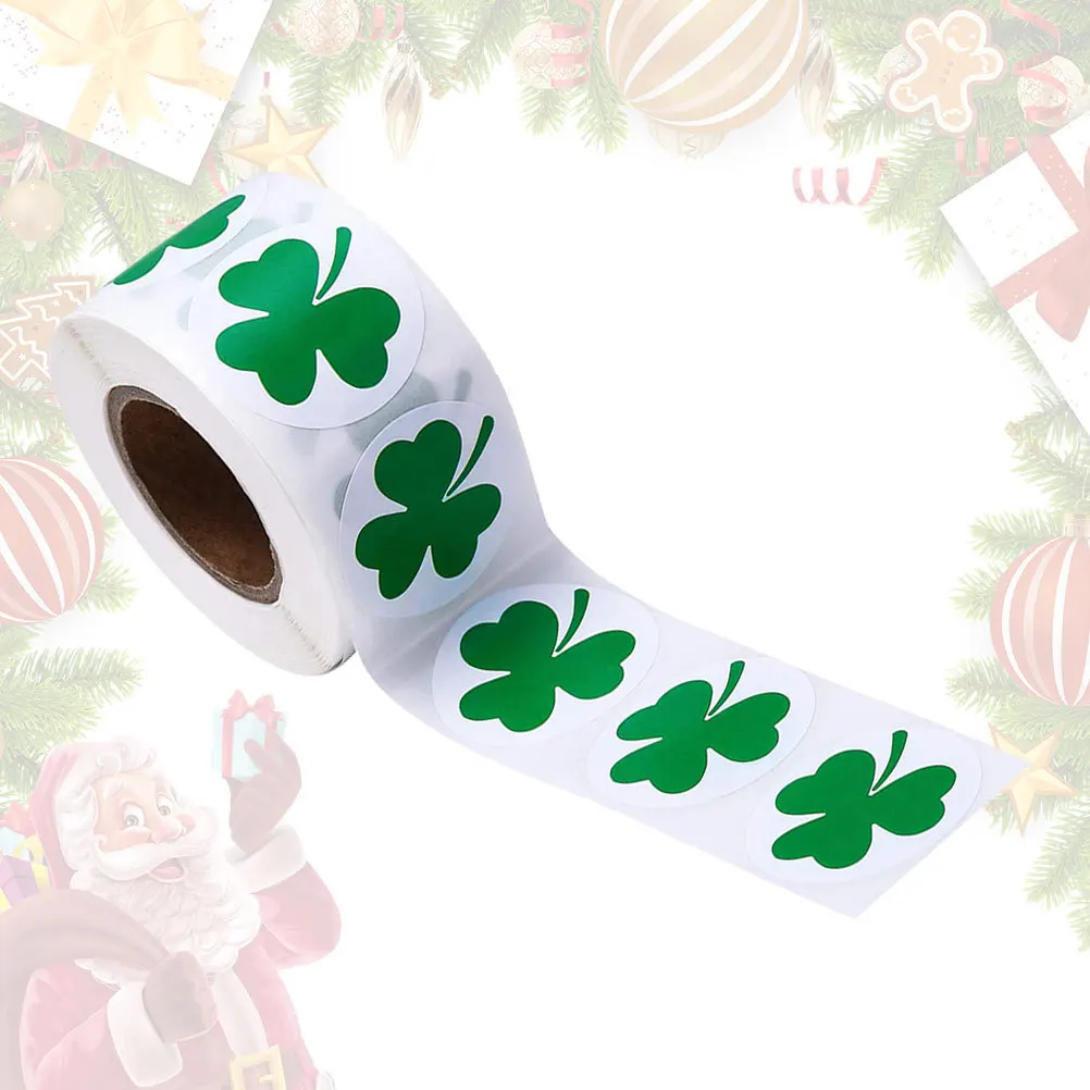 

BUTIFULSIC 2 Rolls Green Irish Stickers Christmas Wrapping Labels St Patrick Day Party Decorations Kids Gift Tags