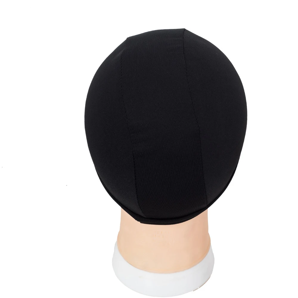 

Black Nylon Spandex Wig Cap Stretchable Hairnet with Elastic Band Glueless Dome Wig Making Cap for Wig Styling