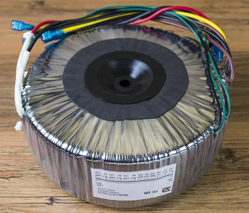 1500W pure copper toroidal transformer Output: 63V-0-63V 63V-0-63V 12V-0 12V-0 Amplifier audio power supply transformer