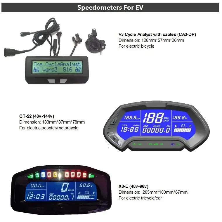 electronic speed meter display for Electric Bicycle Motorcycle Car