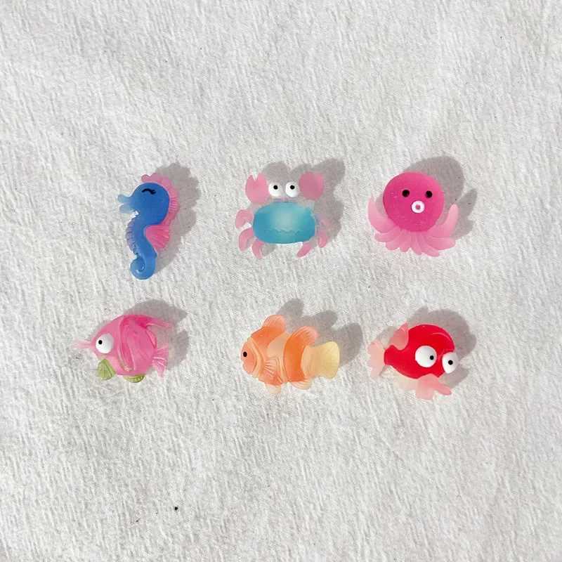 Ocean Animals DIY Accessories Beach Children Holes Shoes Decoration Cute Cartoon Shoe-buckle Sets Handmade Kids Boys Girls Gifts