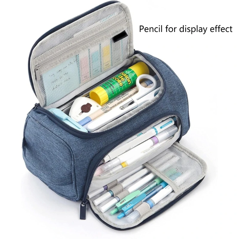 Многоцелевой пенал большой емкости, двухслойные сумки для ручек