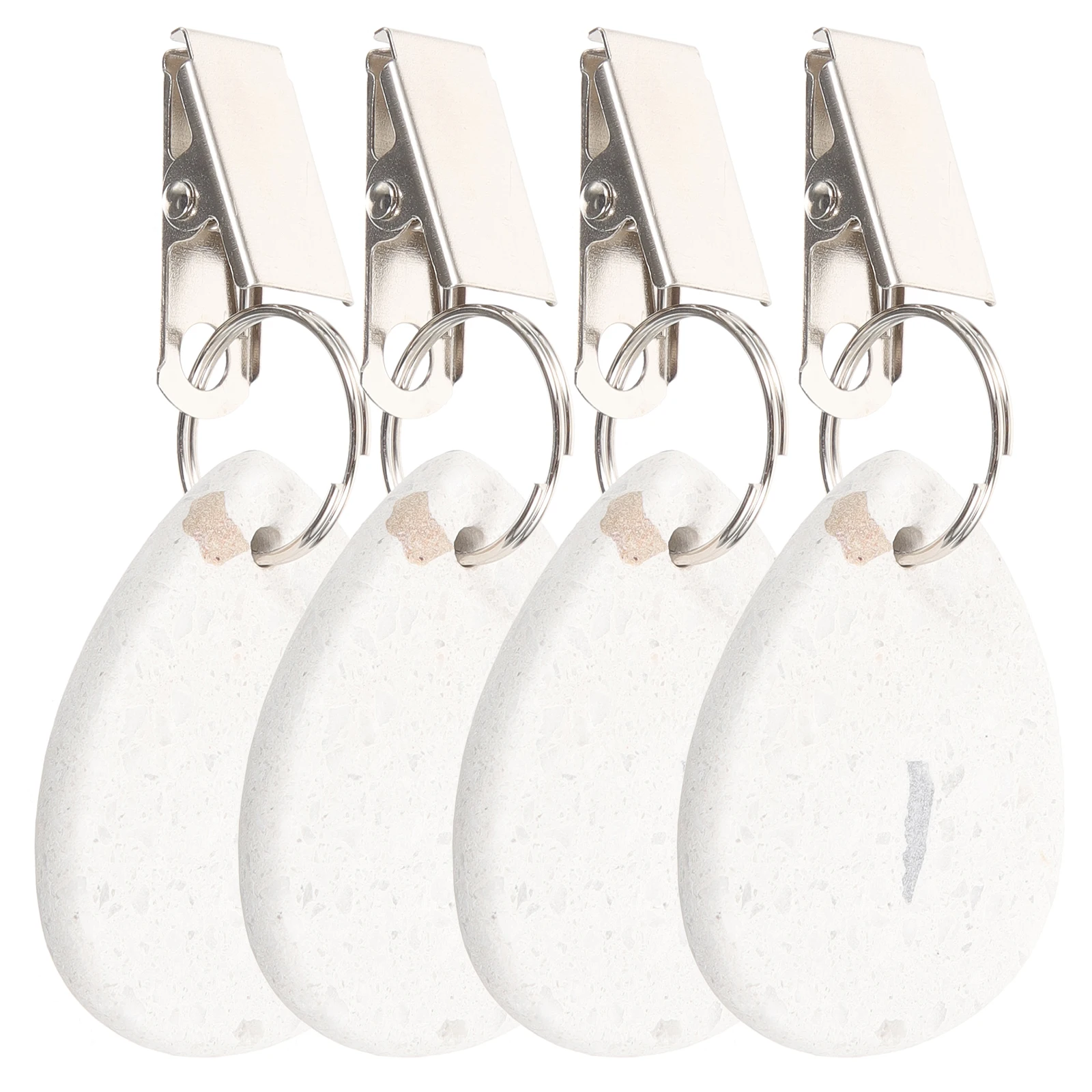 

4 Pcs Clips 3 5x4 5 Terrazzo Delicate Tablecloth Clips Water Drop Reusable Weights Stone Home Party Garden Outdoor Supplies