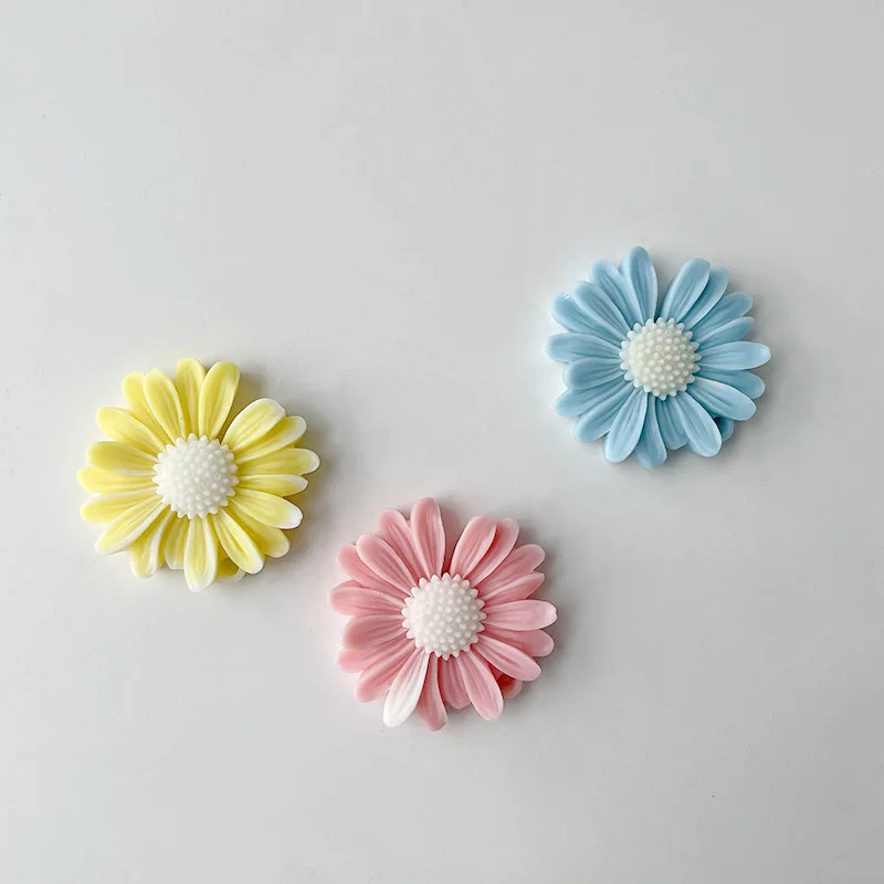 Daisy Sunflower Silicone Mold DIY Flower Shaped   Aromatherapy Gypsum Candle Silicone Molds Drop Glue Hanging Decoration Tools