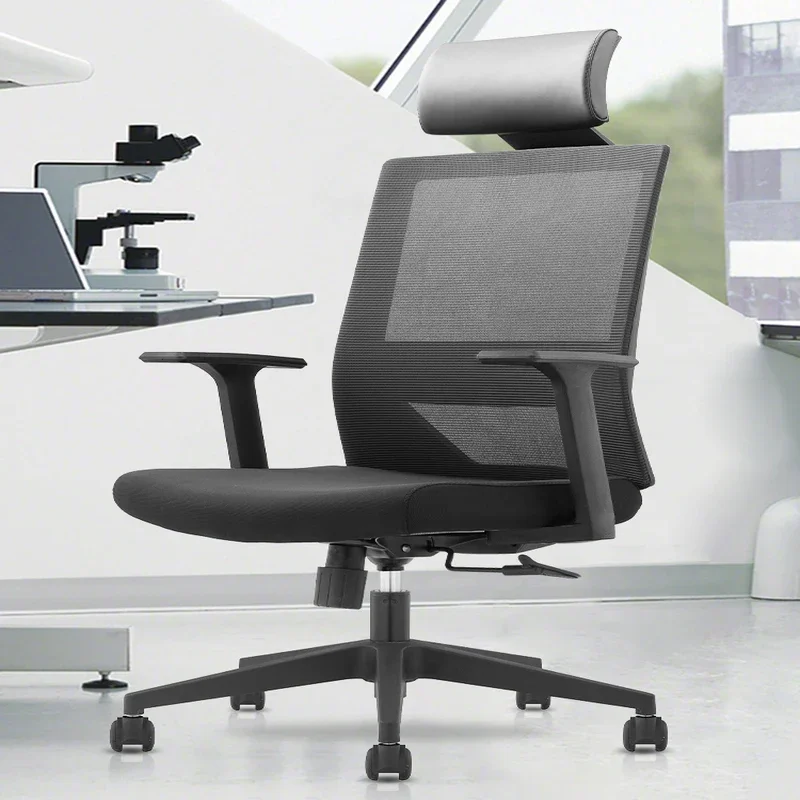 Ergonomic Mesh Office Chair Computer Chair with Lumbar Support Adjustable Headrest Armrest 360 Swivel Comfortable Desk