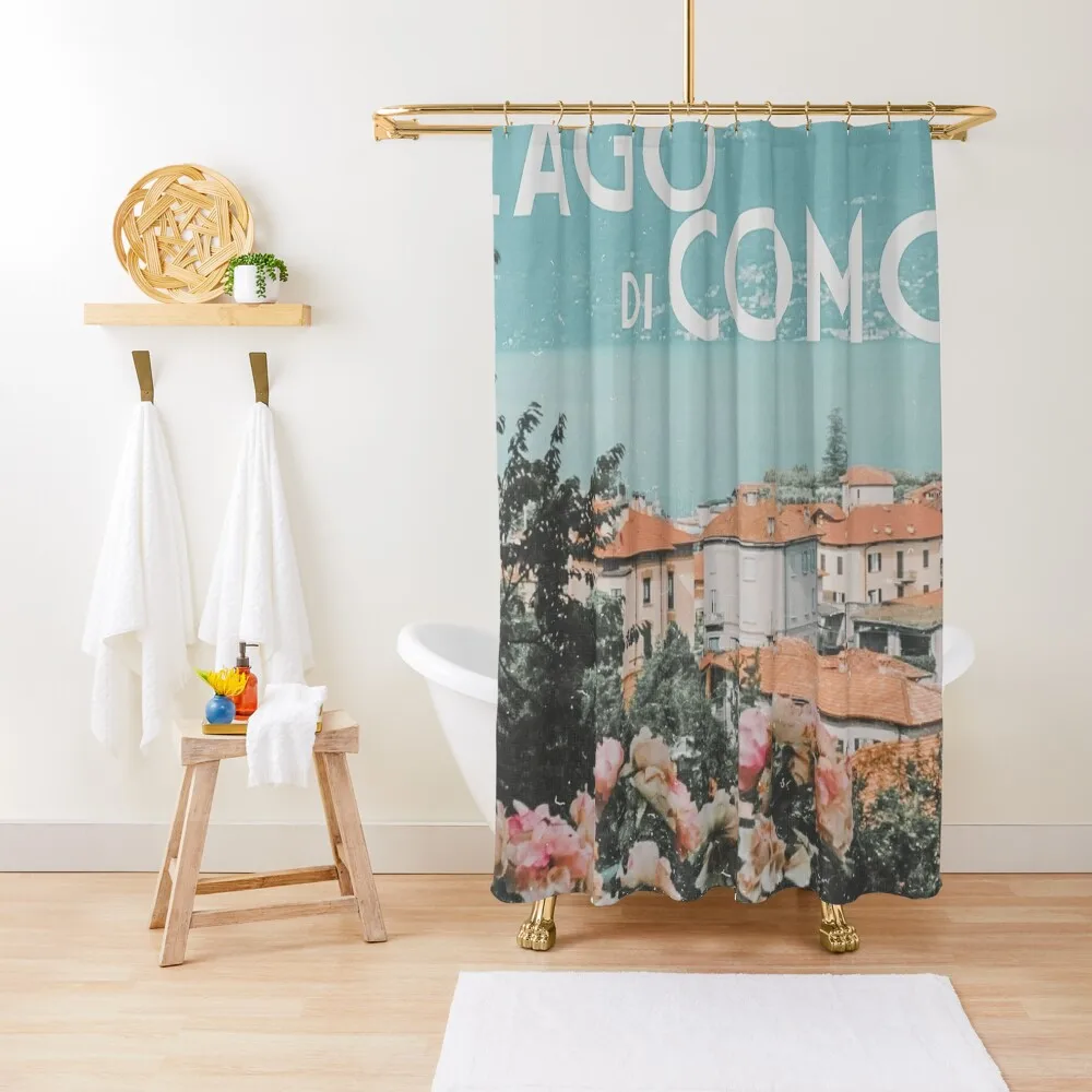 

LAKE COMO PRINT Shower Curtain For The Bathroom Bathroom Showers Modern Accessory Bathrooms Curtain