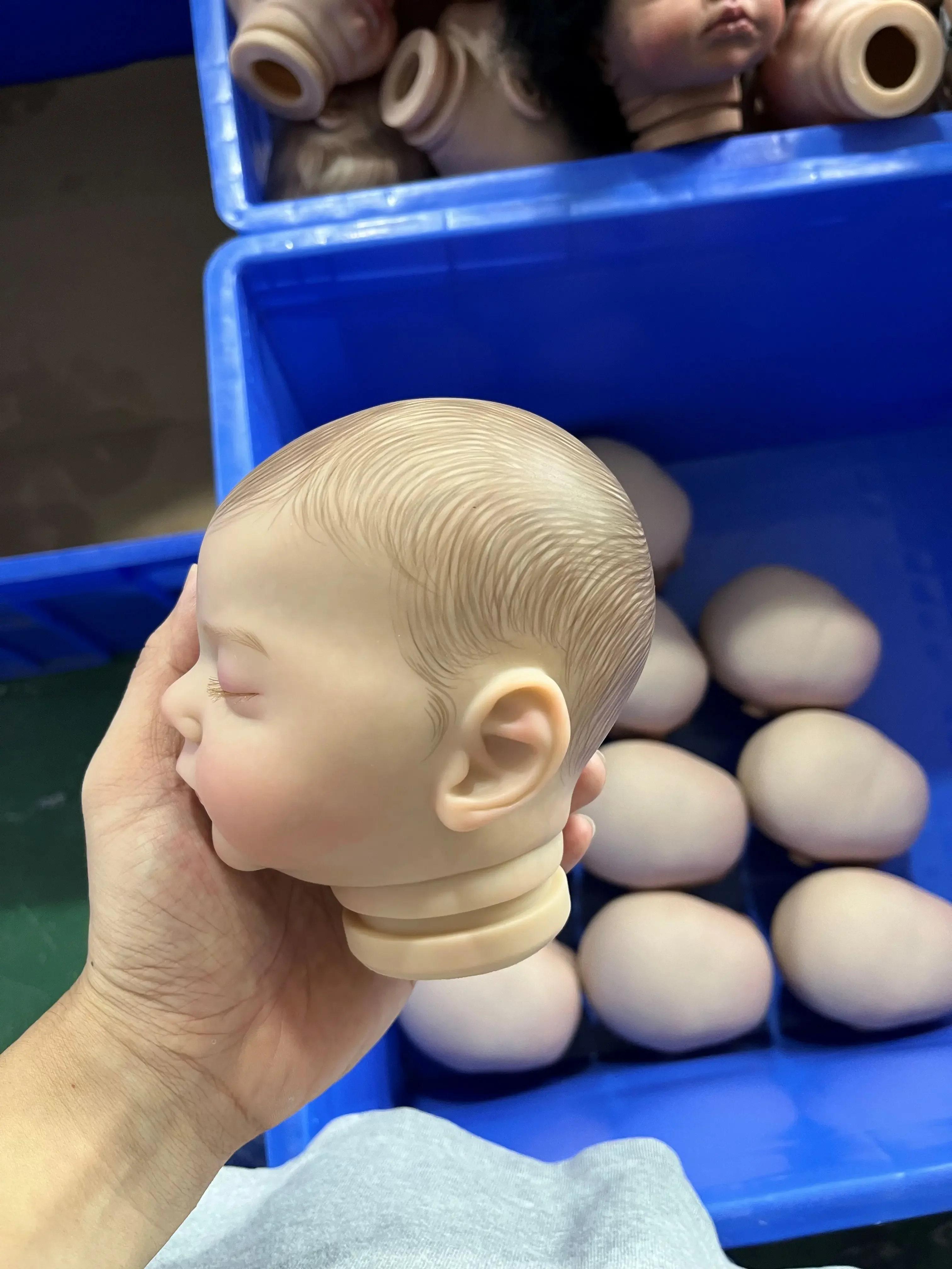 EGO 20inch Already Painted Finished Reborn Doll Alessia with Cloth Body Hand Painted with Visible Veins