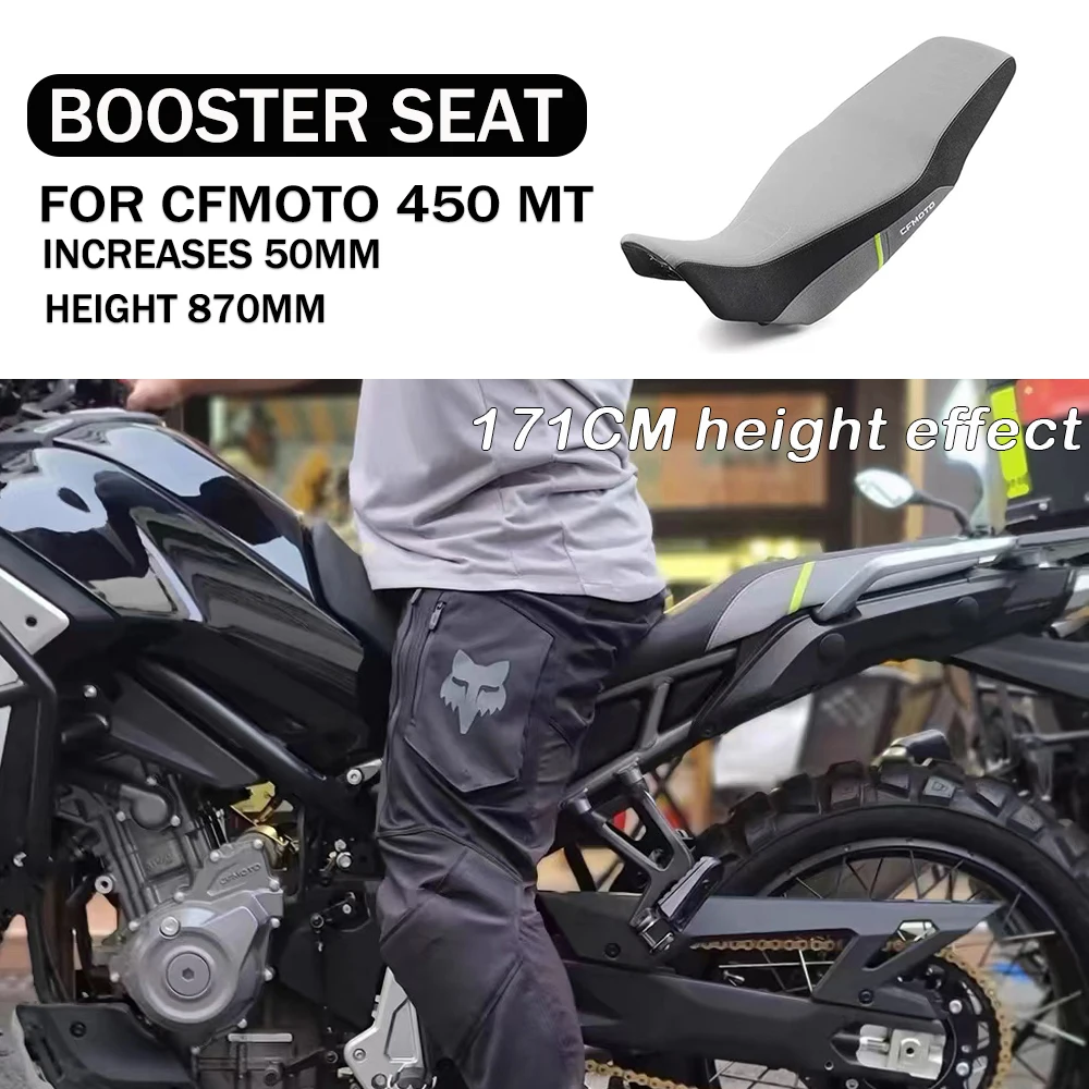 

Motorcycle Height Enhancer Seat For CFMOTO 450 MT MT450 450MT Modified Accessories Increases 50mm Height 870mm Seat Cushion Kit