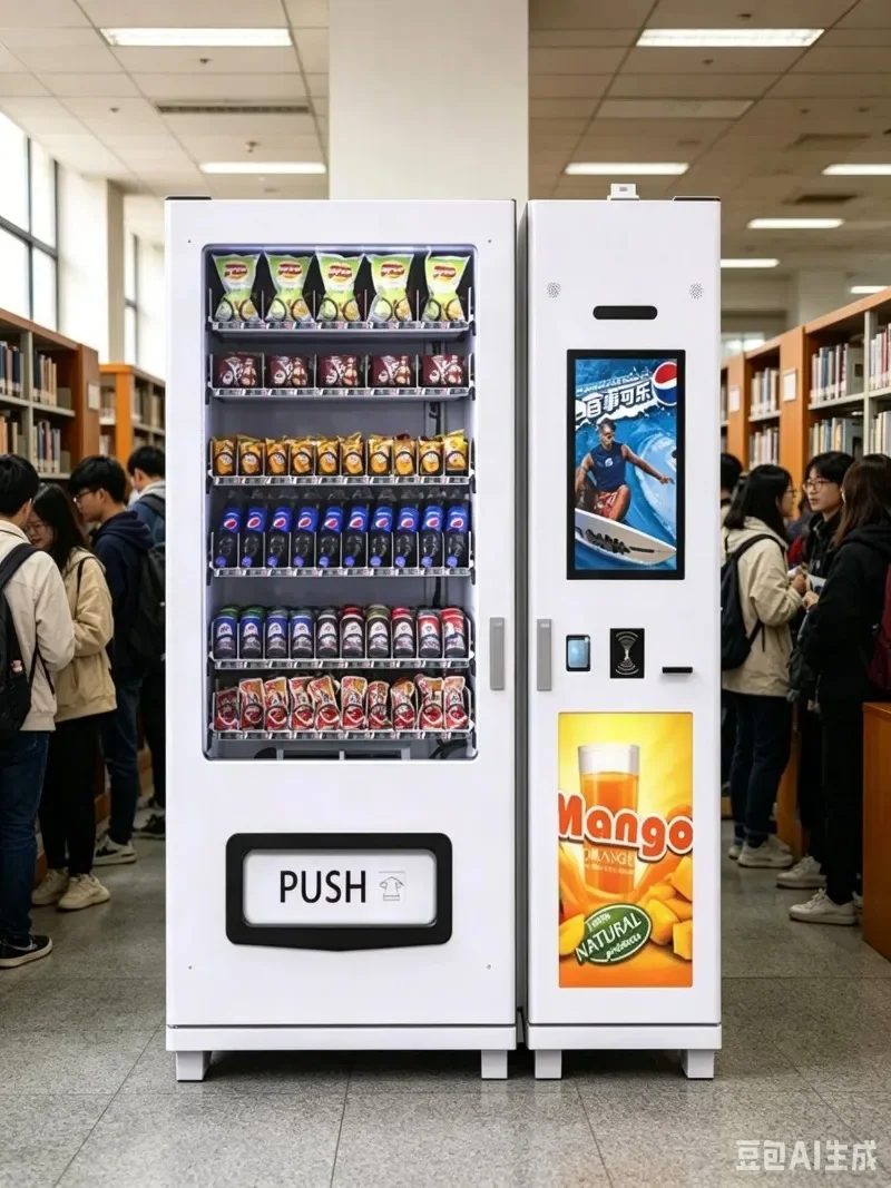 Promotional Smart Spiral Vending Machine Cash Card Qr Code Payment Beverage Snack Vending Equipment for Multiple Situation