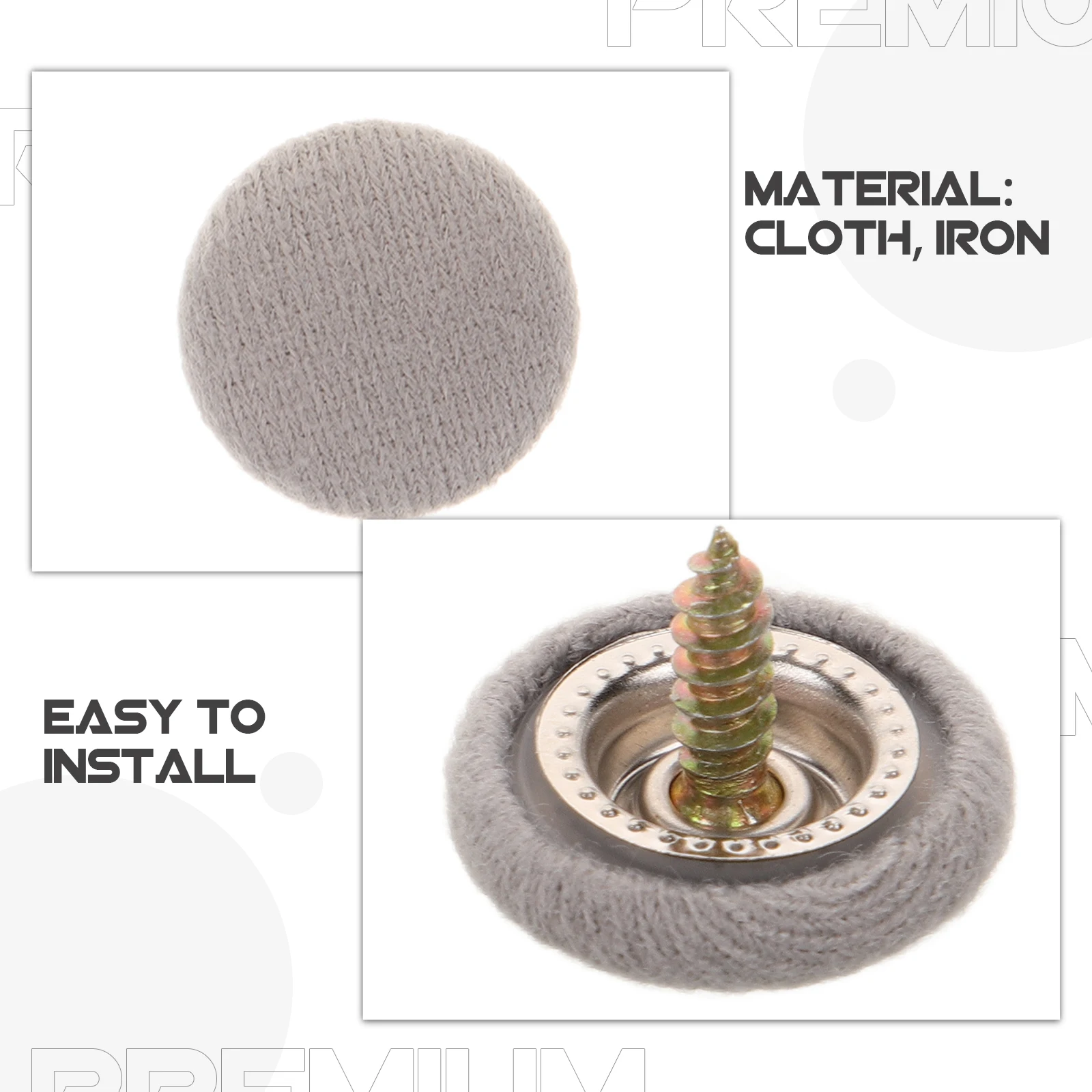 

50pcs Car Headliner Repair Kit Fixing Buckles For Roof Interior Ceiling Fabric Fastening Auto Headliner Buttons Replacement