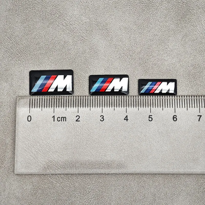 17mm 16mm 19mm M Logo Emblem Car Steering Wheel Badge Sticker For BMW M F30 E39 E46 E87 E53 E60 E90 E91 E92 E93 X1 X3 X5 X6 X7